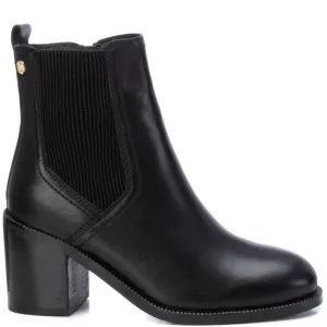 Carmela Black Classic Block Heel Boots