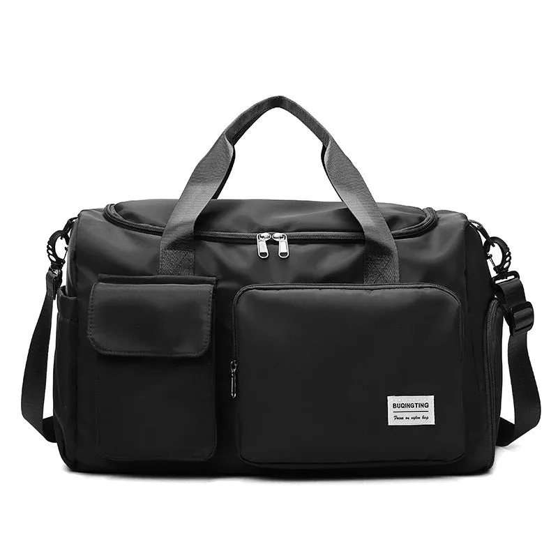 Dry Wet Separation Sports Leisure Bag Korean Style Shoes Seat Yoga Bag Oxford Cloth Double Pocket Luggage Bag