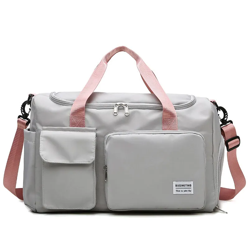 Dry Wet Separation Sports Leisure Bag Korean Style Shoes Seat Yoga Bag Oxford Cloth Double Pocket Luggage Bag