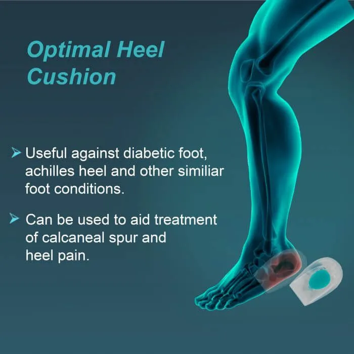 Heel Cushion Silicone, White, 1 Pair