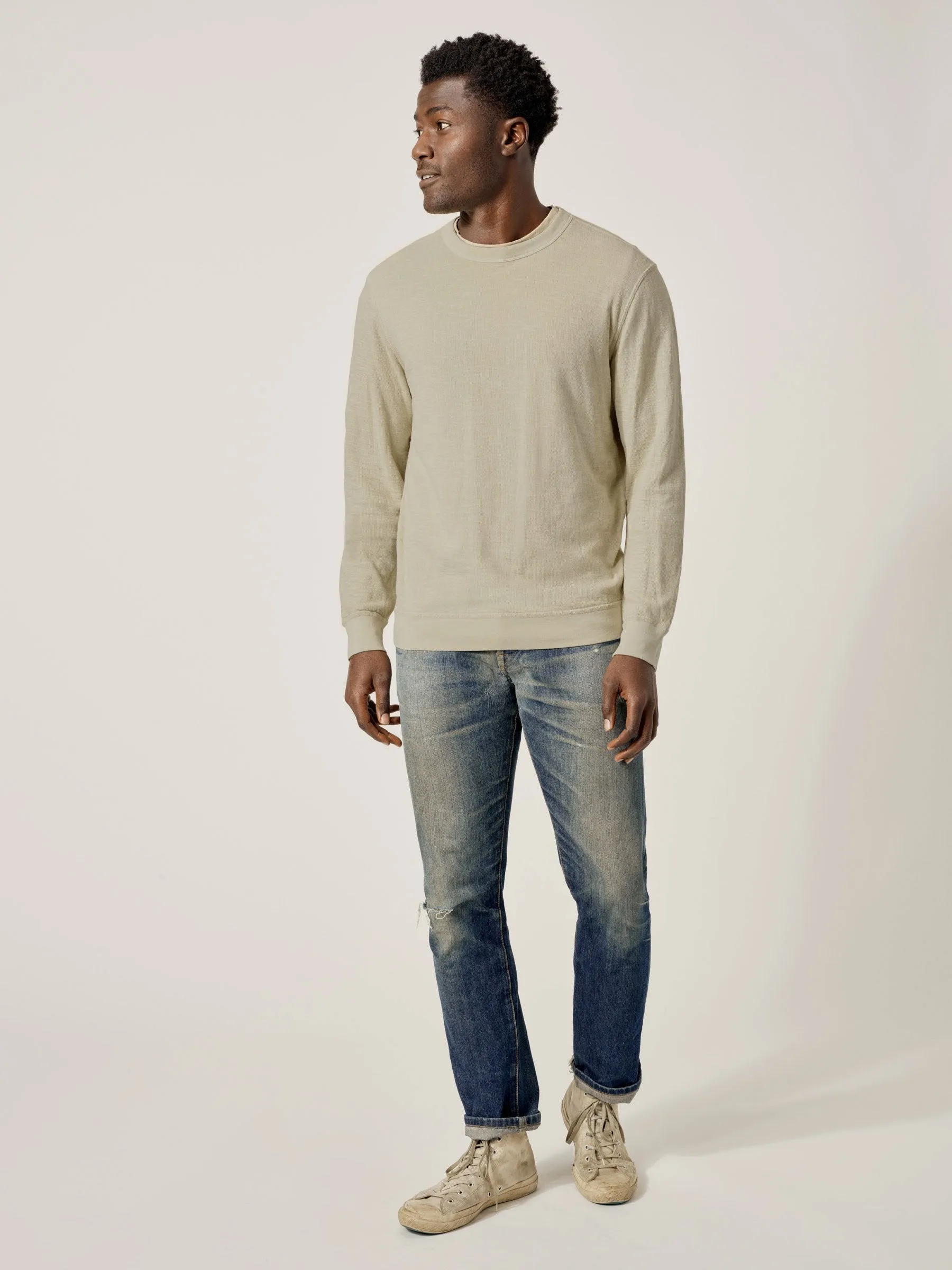 Loma Venice Wash Lightweight Double Slub Sweatshirt