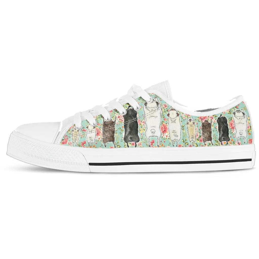 Pugs Women's Low Top Shoes Animal Sneakers