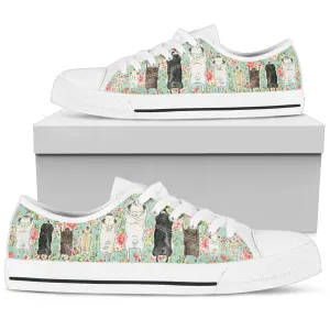Pugs Women's Low Top Shoes Animal Sneakers