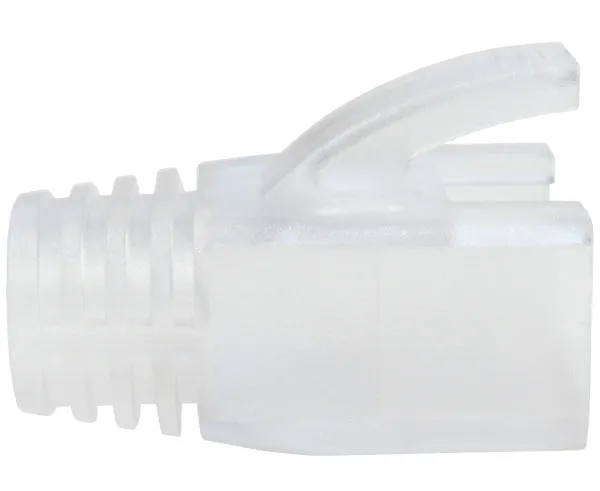 RJ45 Slip-On Boot, CAT5E/6/7, Type Oversize, Clear, 7.0mm OD, 1pc
