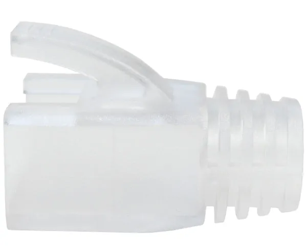 RJ45 Slip-On Boot, CAT5E/6/7, Type Oversize, Clear, 7.0mm OD, 1pc