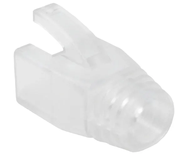 RJ45 Slip-On Boot, CAT5E/6/7, Type Oversize, Clear, 7.0mm OD, 1pc