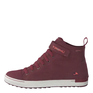 Skien Mid Gtx Wine/coral