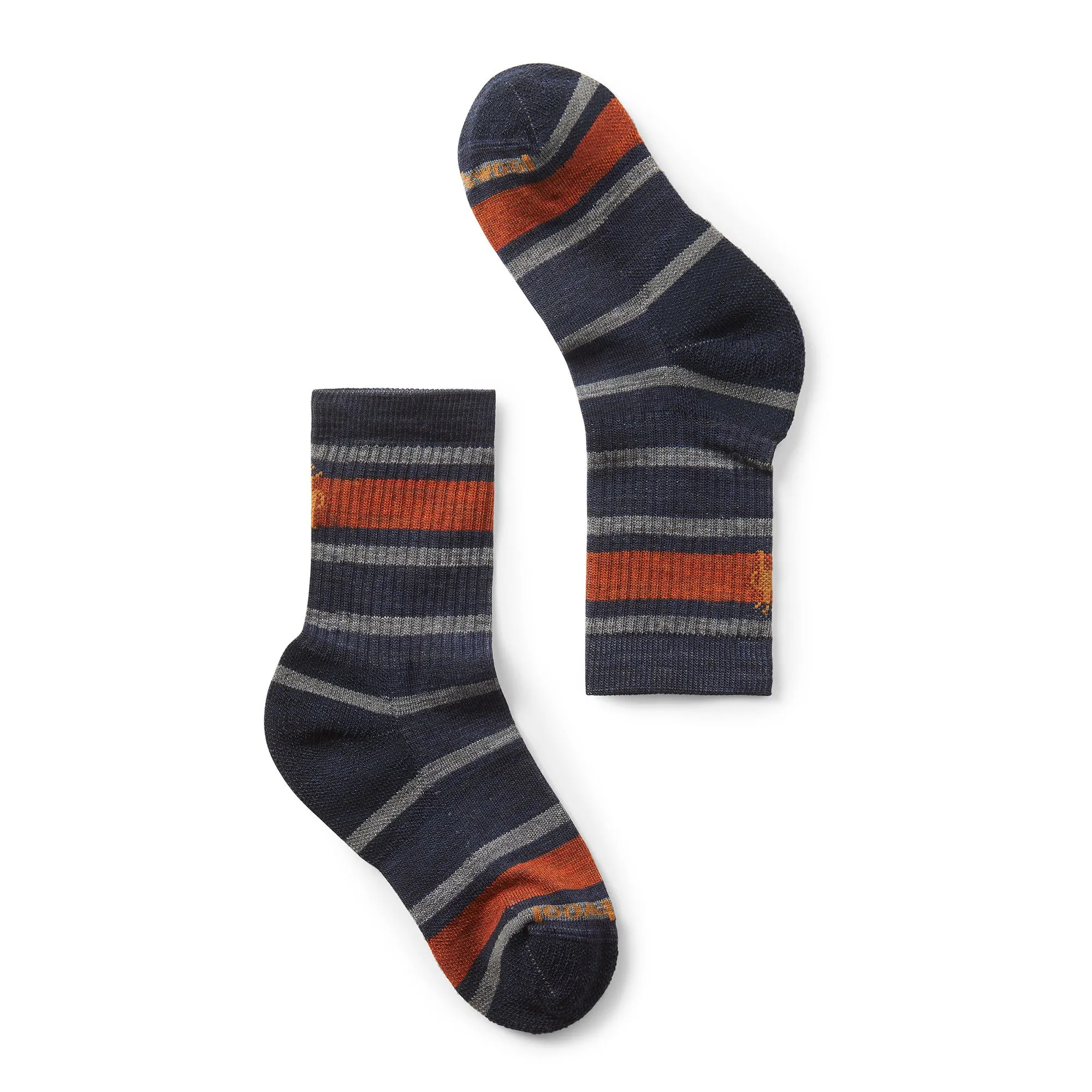 SmartWool Light Hiking Socks - Crew Striped - Deep Navy