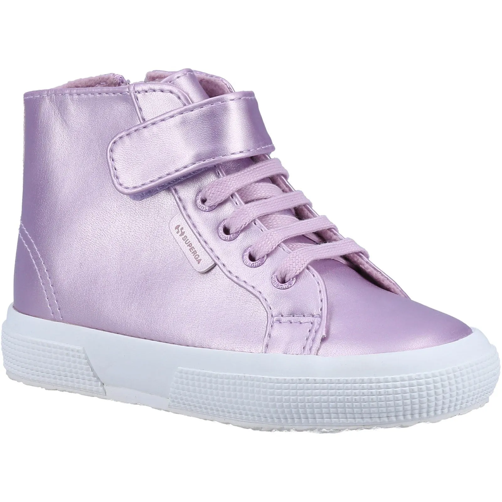 Superga 2674 Kids Faux Leather Glitter Boots