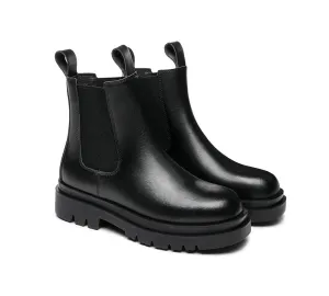 TARRAMARRA® Women Black Boots Block Heel Leather Lining Vanya
