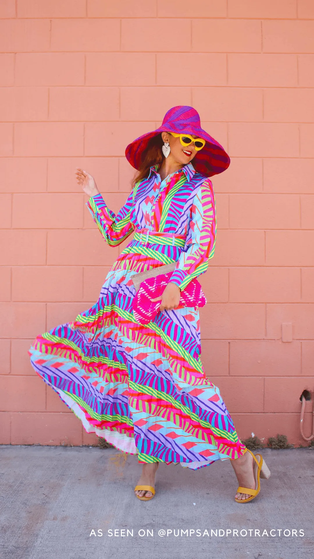 “Who’s That Lady” Pleated Dress